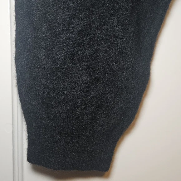 Stockholm Atelier Wool Blend Black Crewneck Sweater for Men - Picture 3 of 5